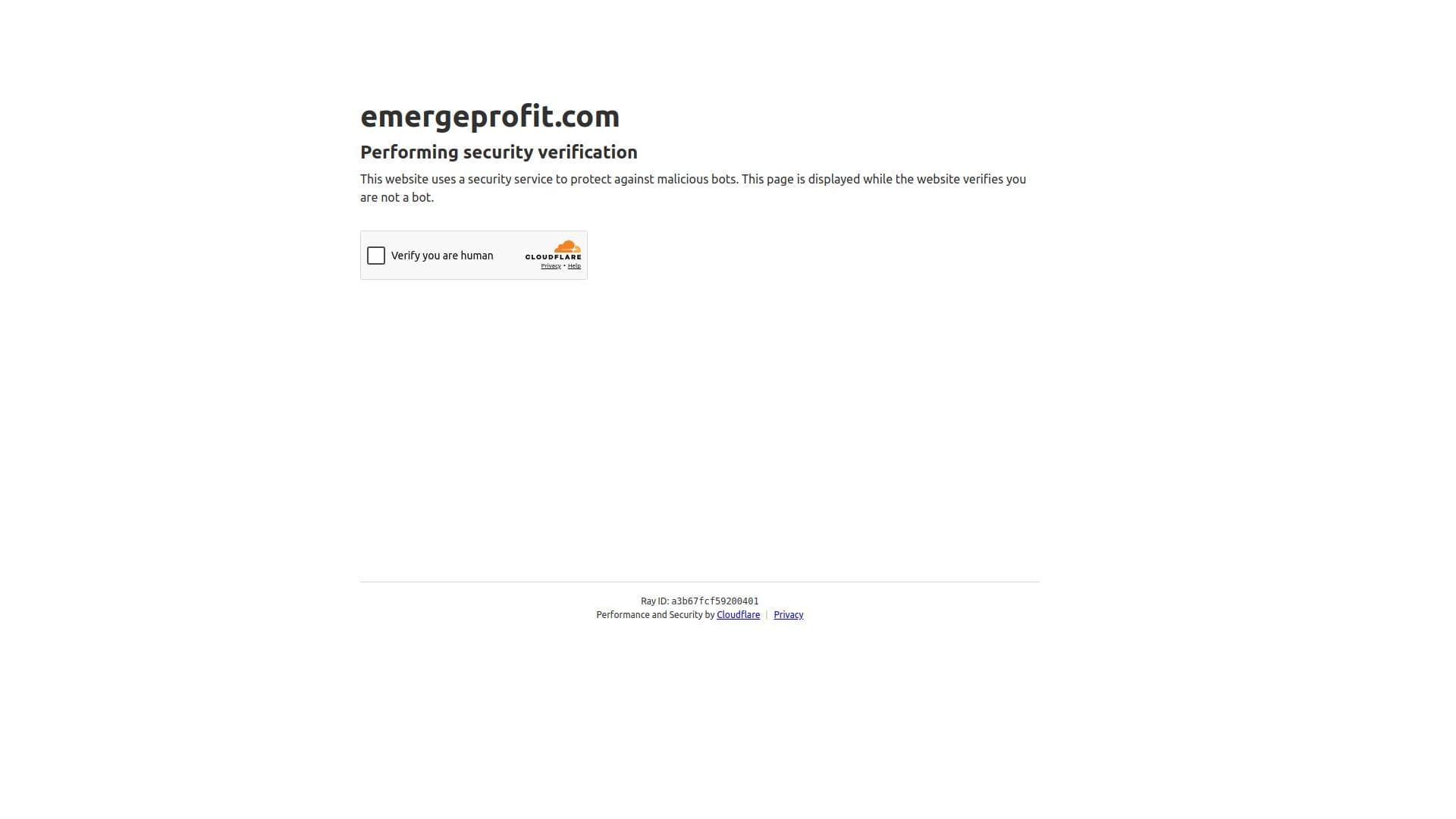 Emerge Profit website homepage