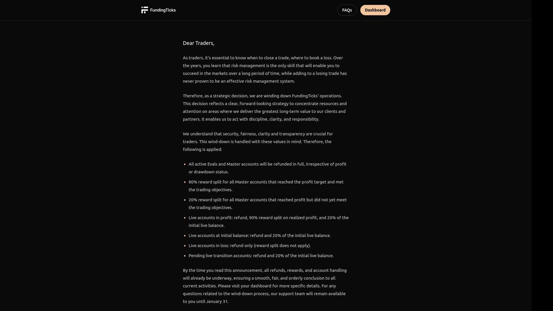 Funding Ticks website homepage