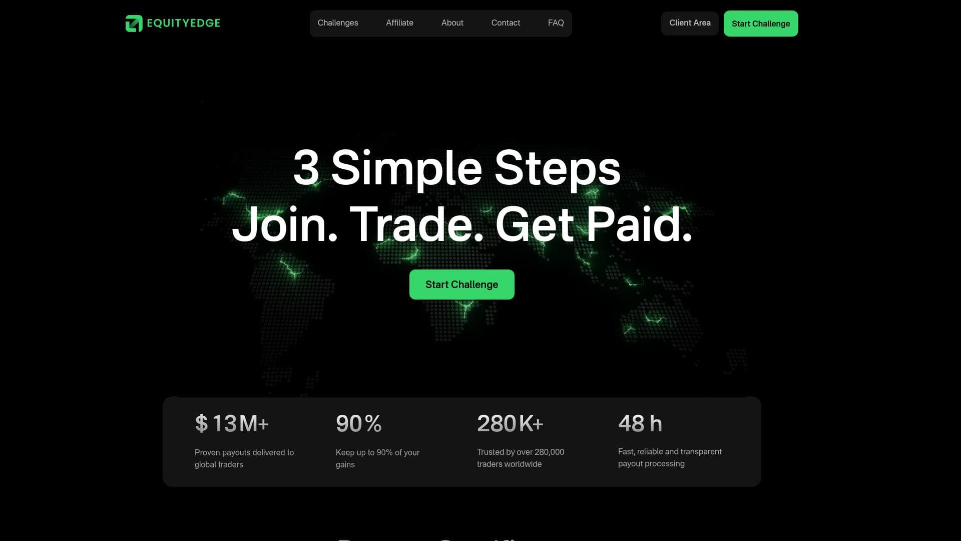 Equity Edge website homepage