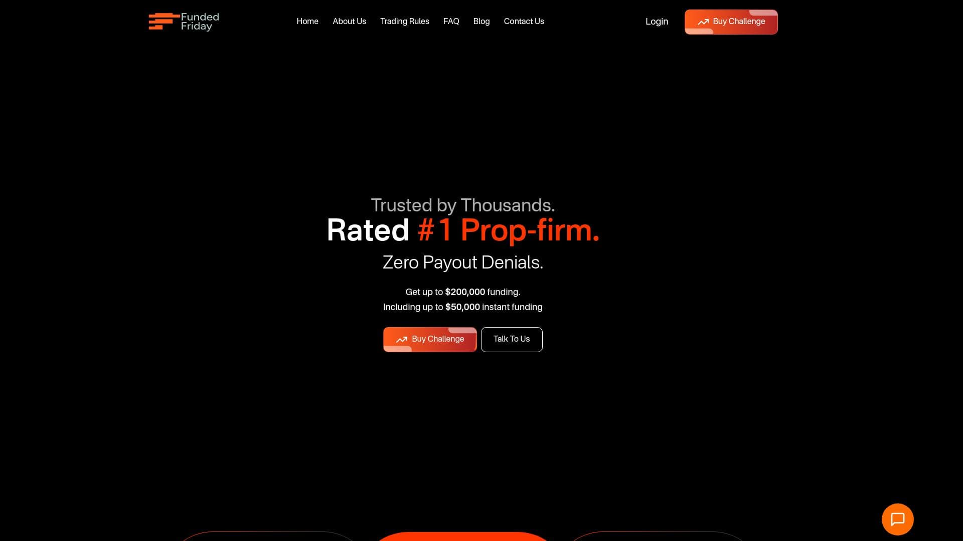 Funded Friday website homepage