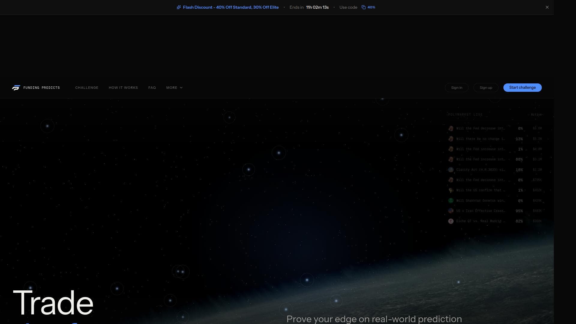 Funding Predicts website homepage