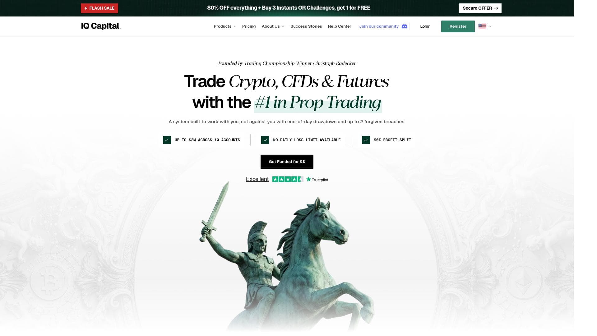 IQ Capital website homepage