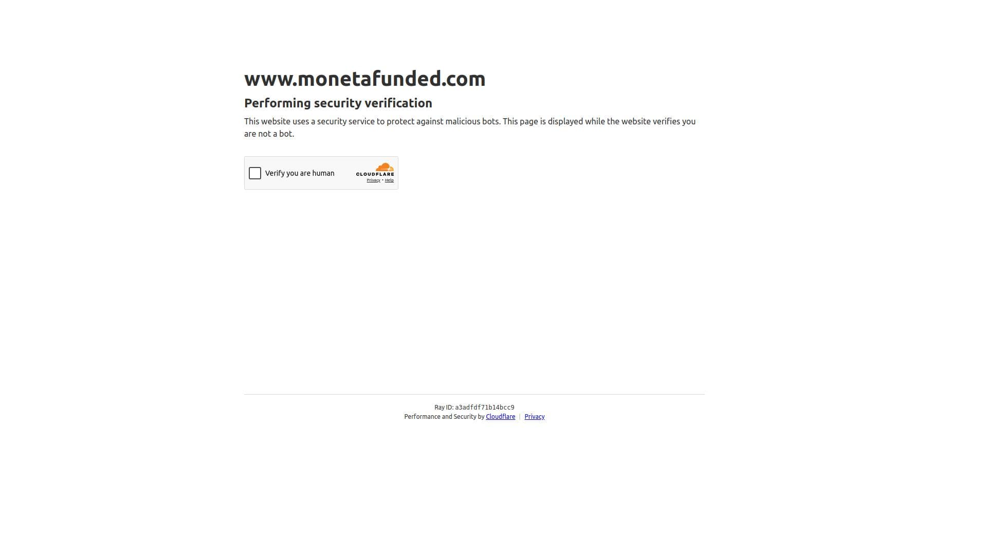 Moneta Funded website homepage