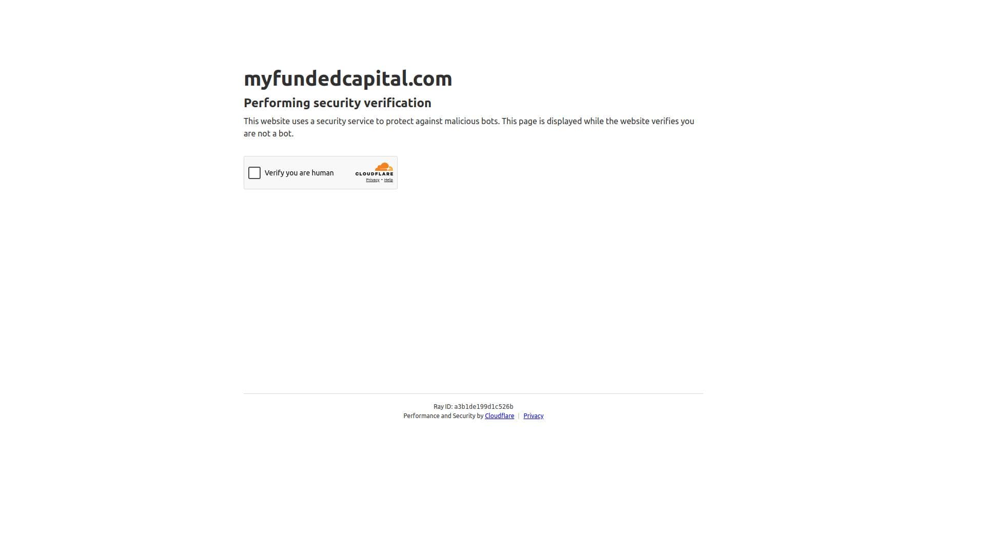 My Funded Capital website homepage