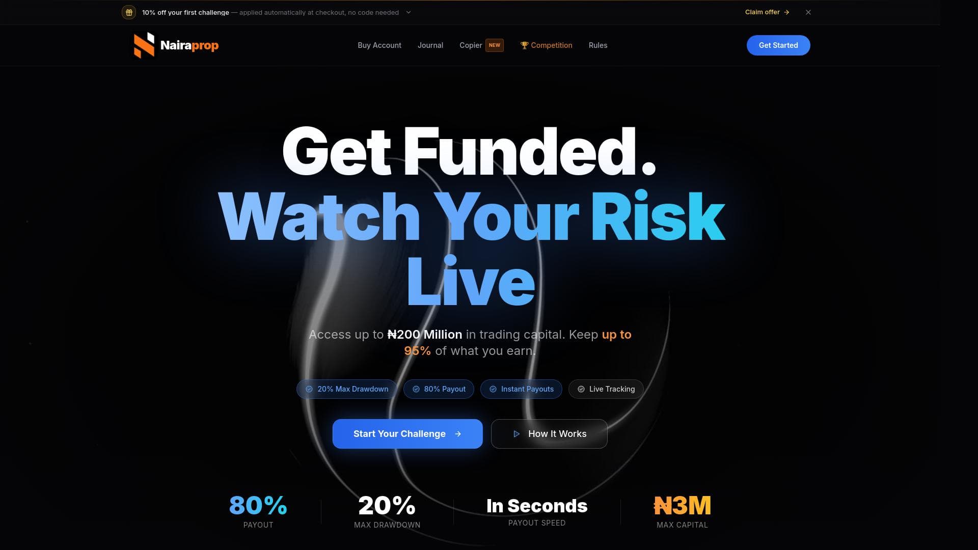 Naira Prop website homepage