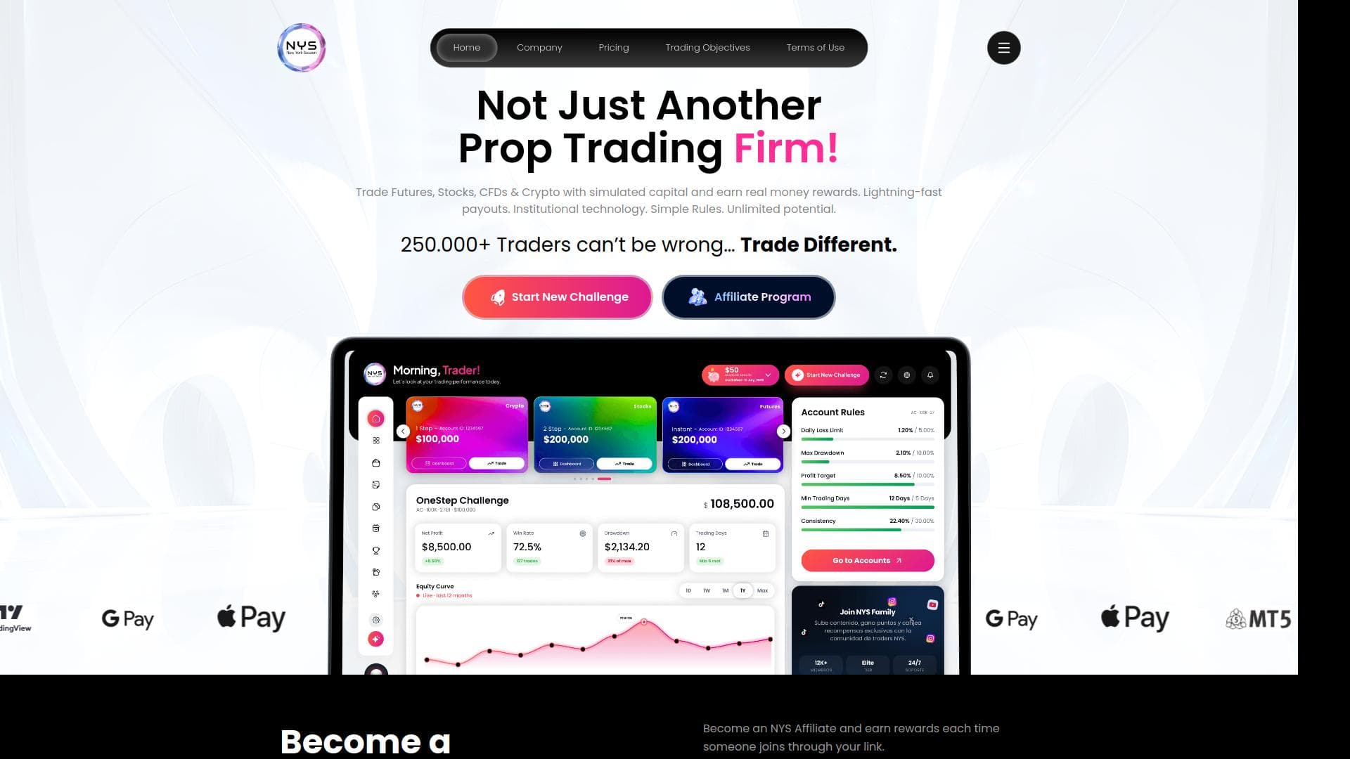 NYS Markets website homepage