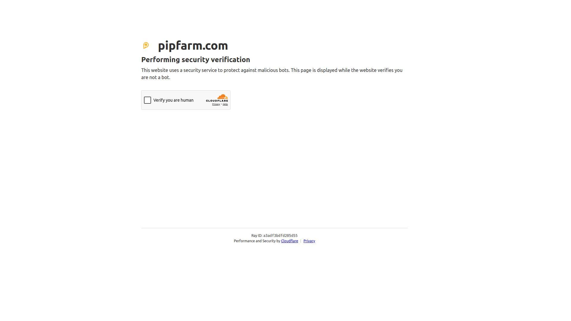 Pip Farm website homepage