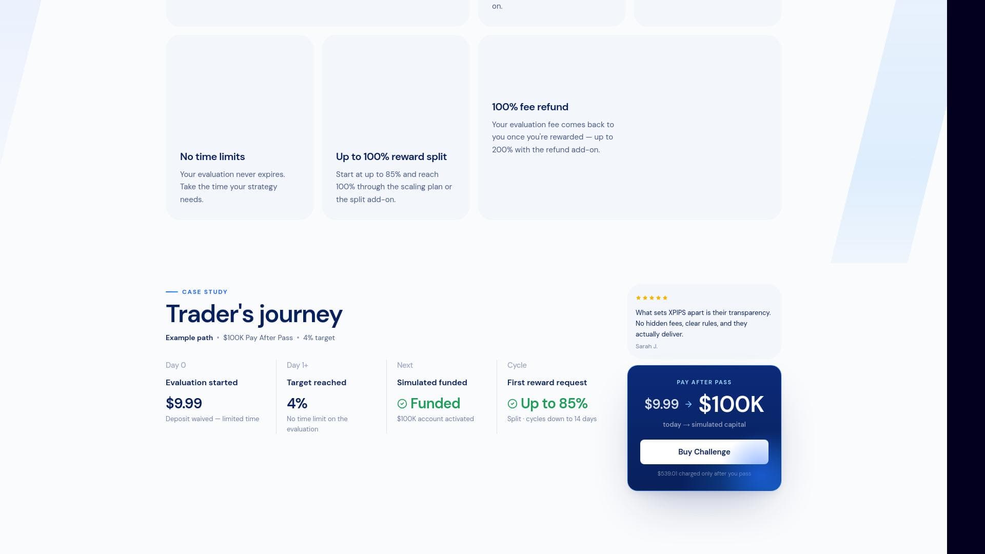 X Pips website homepage