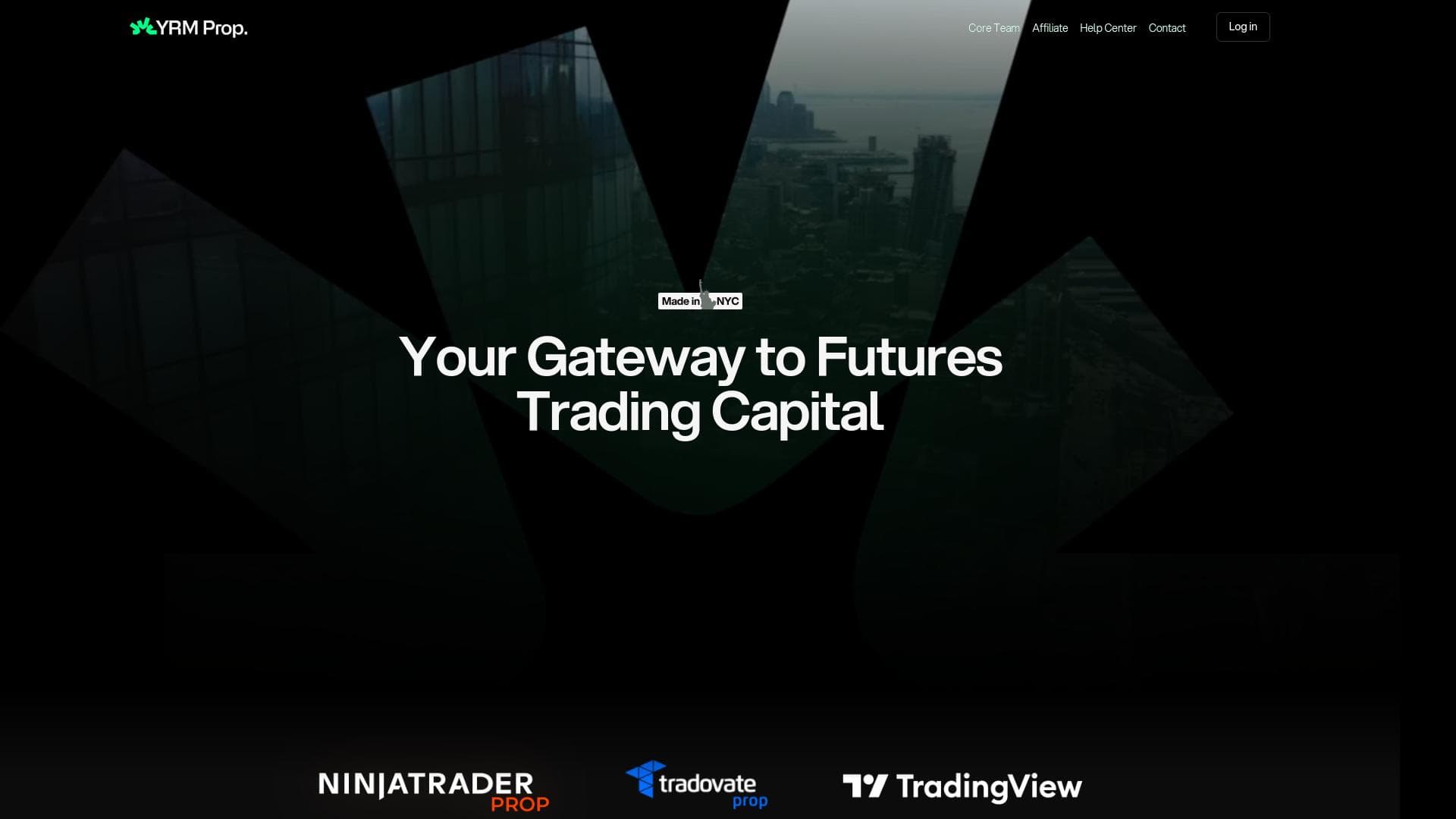 YRM Prop website homepage